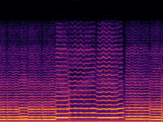 Vocoded spectrogram
