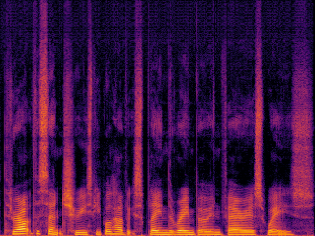Vocoded spectrogram